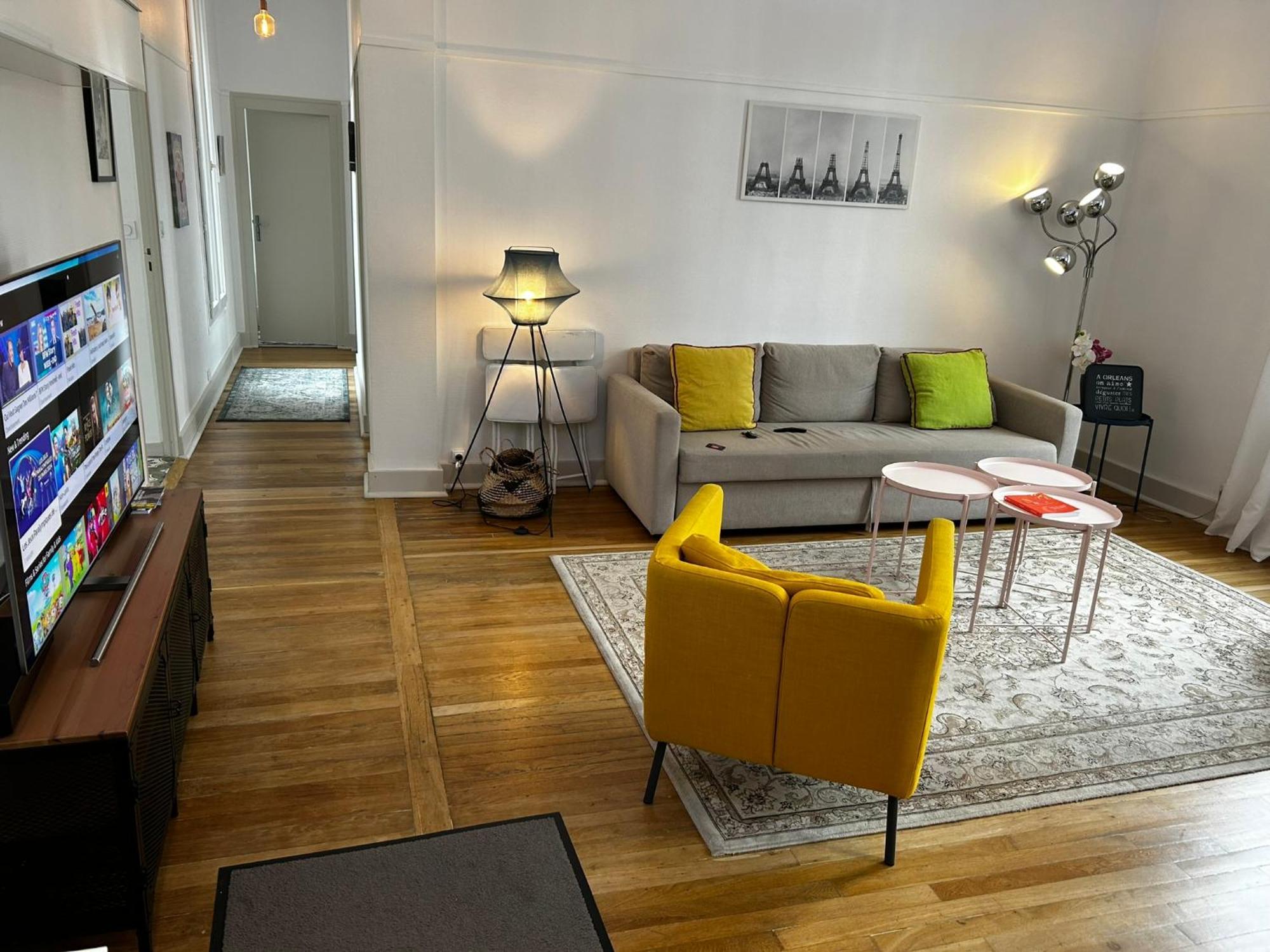 Martroi - Coeur De Ville - 3 Pieces 80 M2 Tv - Internet Haut Debit - Loisirs Et Affaires 奥尔良 外观 照片