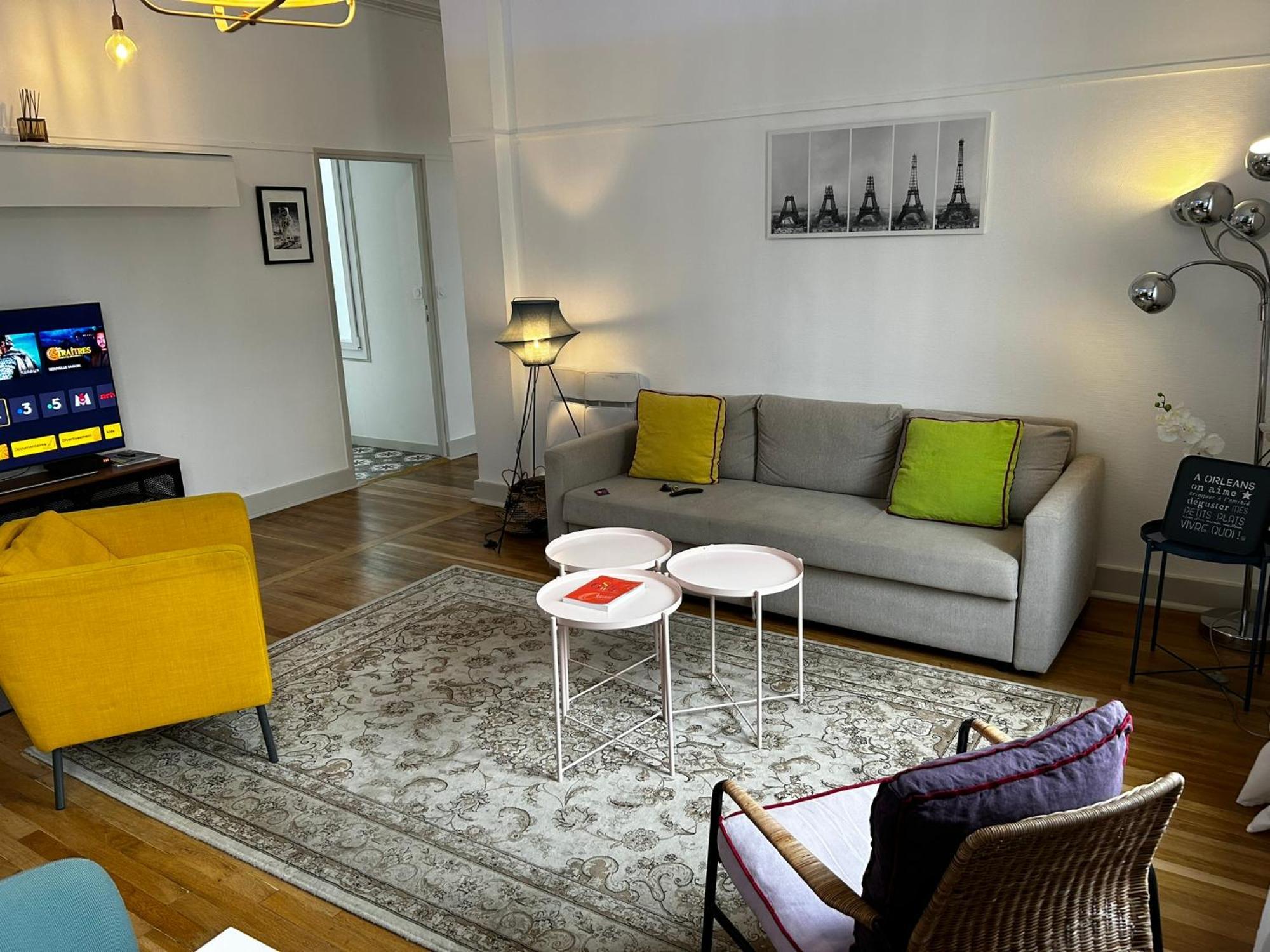Martroi - Coeur De Ville - 3 Pieces 80 M2 Tv - Internet Haut Debit - Loisirs Et Affaires 奥尔良 外观 照片